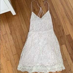 Abercrombie & Fitch Lace Lined Pink Dress